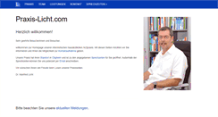 Desktop Screenshot of praxis-licht.com
