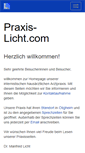 Mobile Screenshot of praxis-licht.com